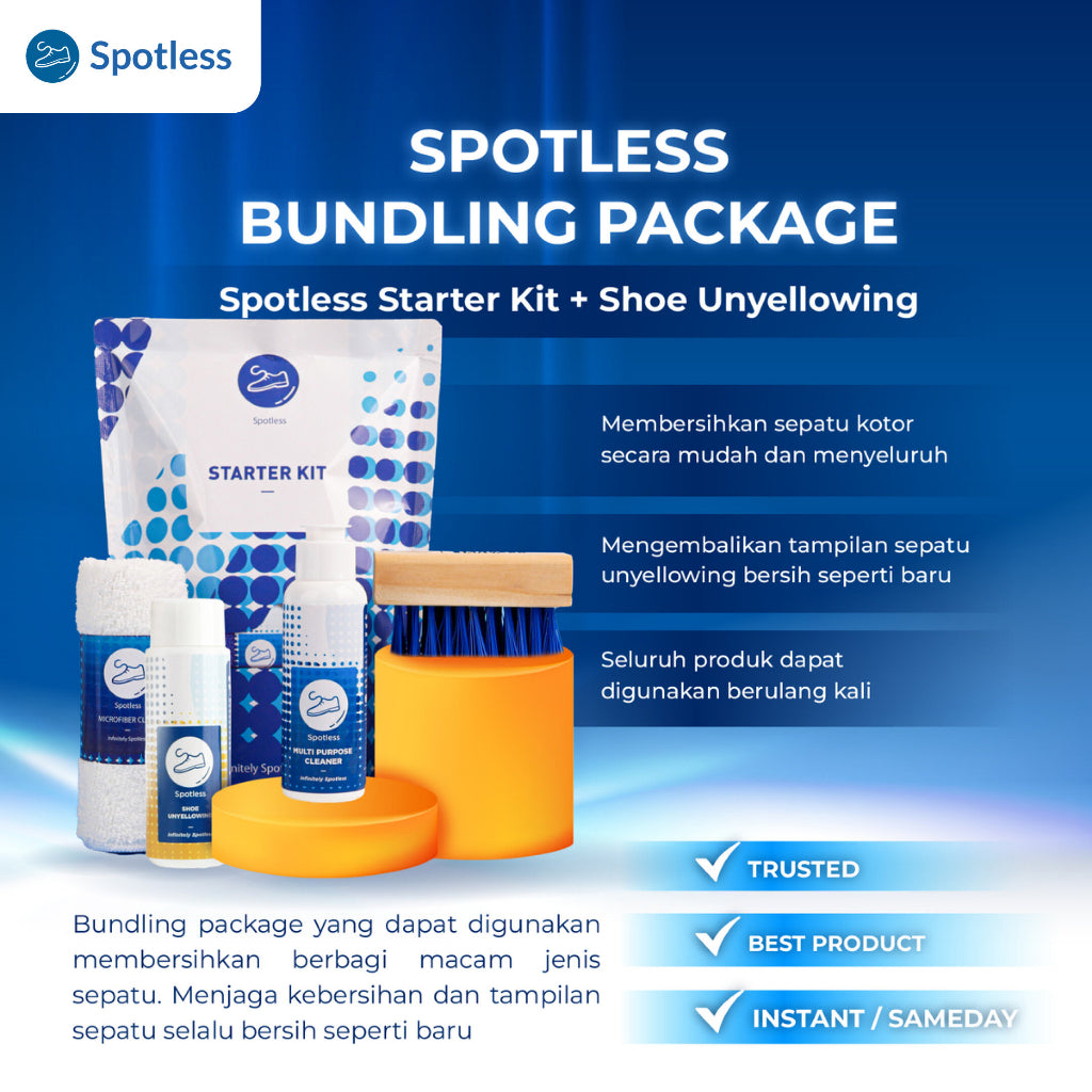 Spotless Starter Kit+Shoe Unyellowing – Pembersih & Pemutih Midsole