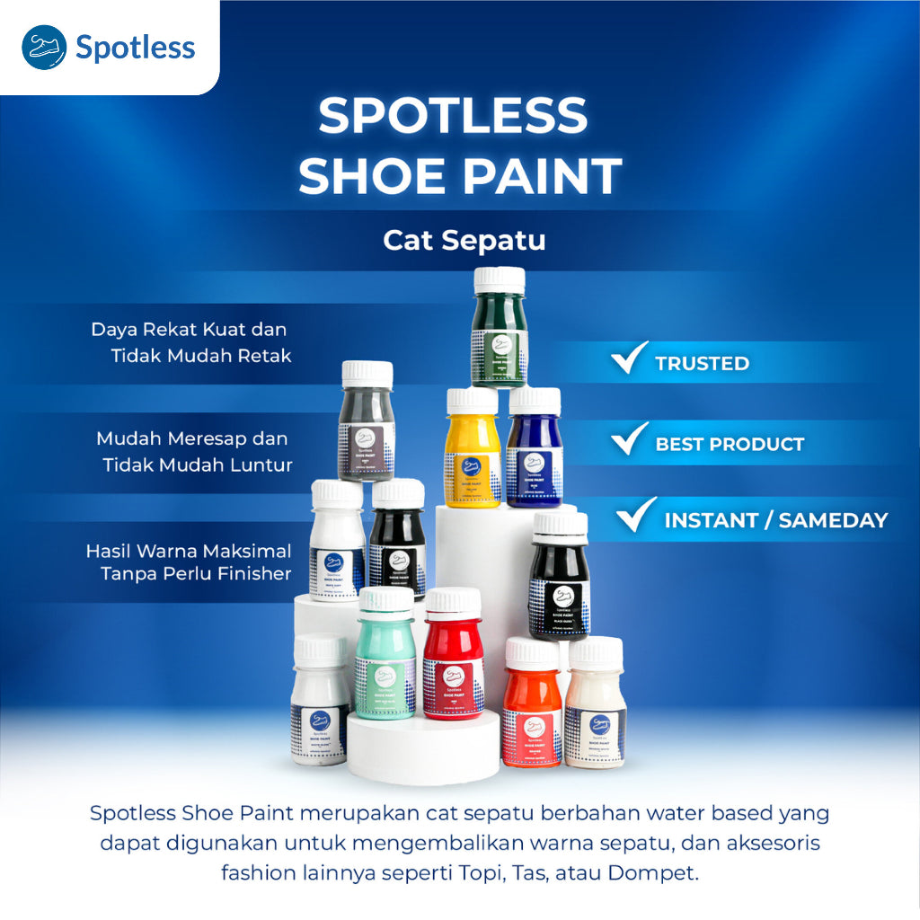 Spotless Shoe Paint - Cat Sepatu / Cat Tas Leather Paint / Midsole