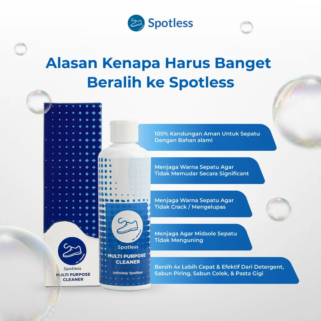 Spotless Sabun Cuci Sepatu Shoe Cleaner - Cairan Pembersih Sepatu Kotor