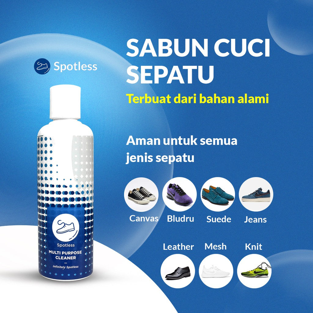 Spotless Shoe Cleaner Premium Kit Package - Paket Sabun Cuci Pembersih Sepatu Kotor