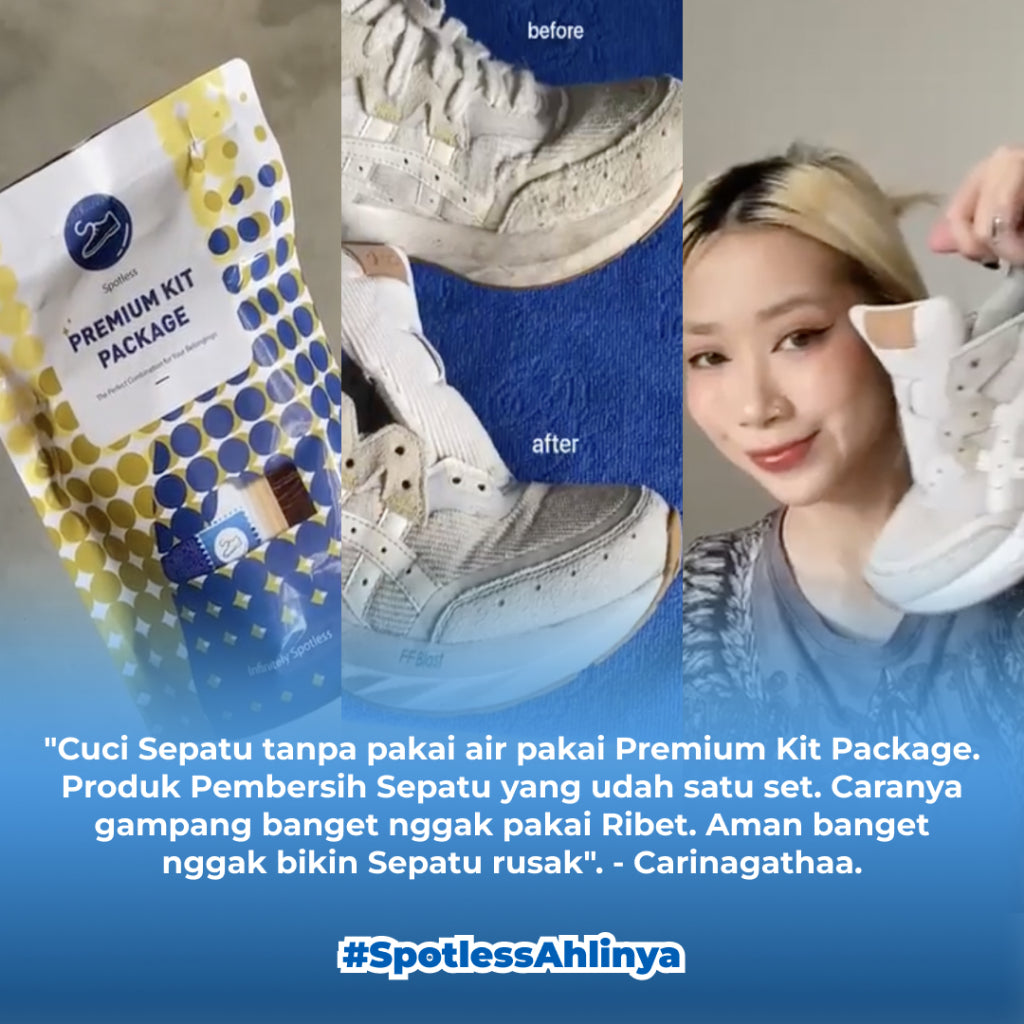 Spotless Shoe Cleaner Premium Kit Package - Paket Sabun Cuci Pembersih Sepatu Kotor