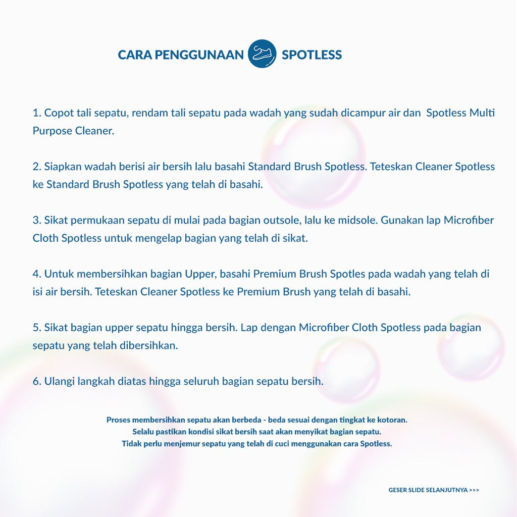 Spotless Shoe Cleaner Premium Kit Package - Paket Sabun Cuci Pembersih Sepatu Kotor