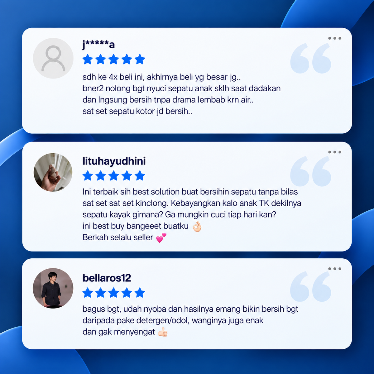 Customer testimonial