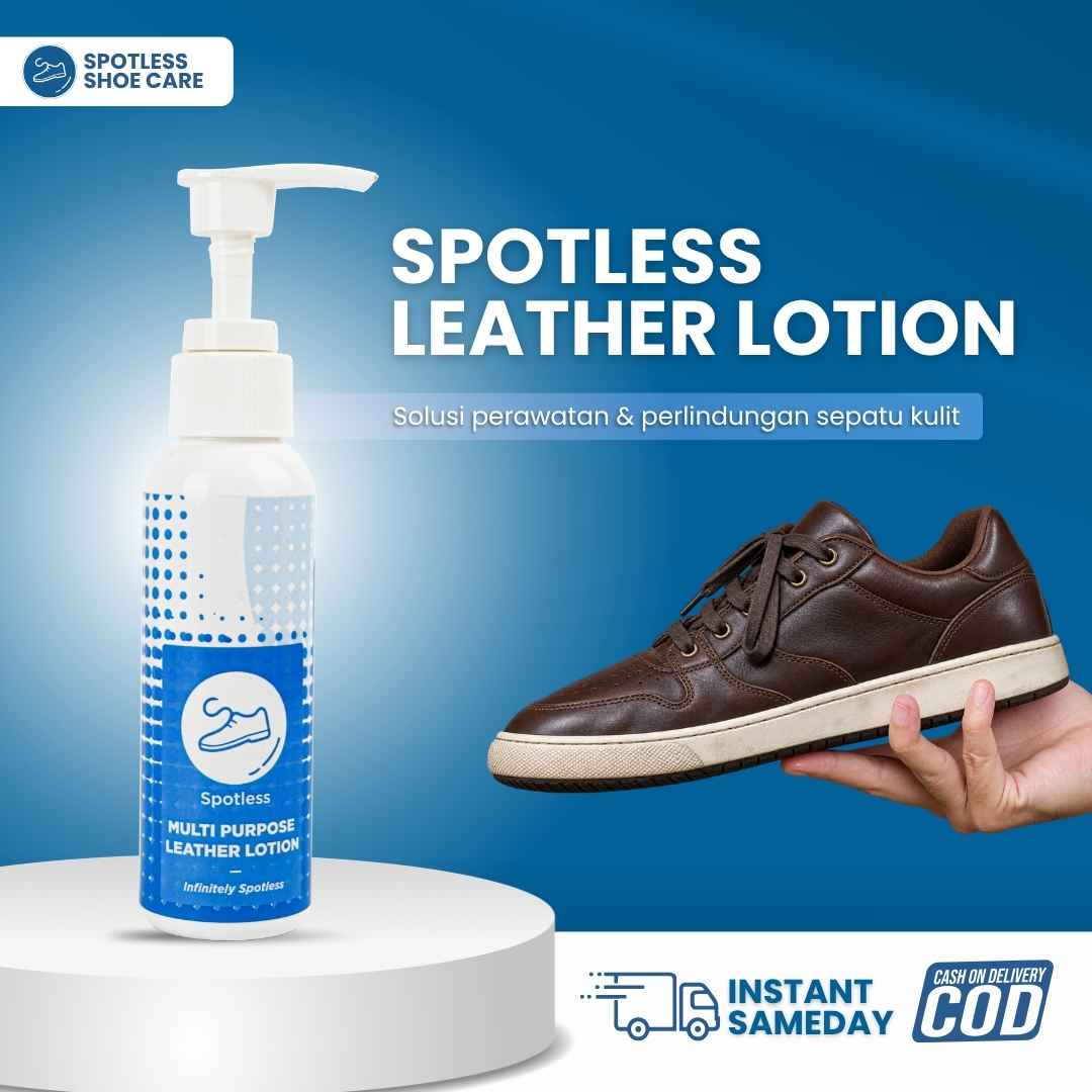 Spotless Leather Lotion Pelindung Sepatu Kulit Dari Jamur dan Crack