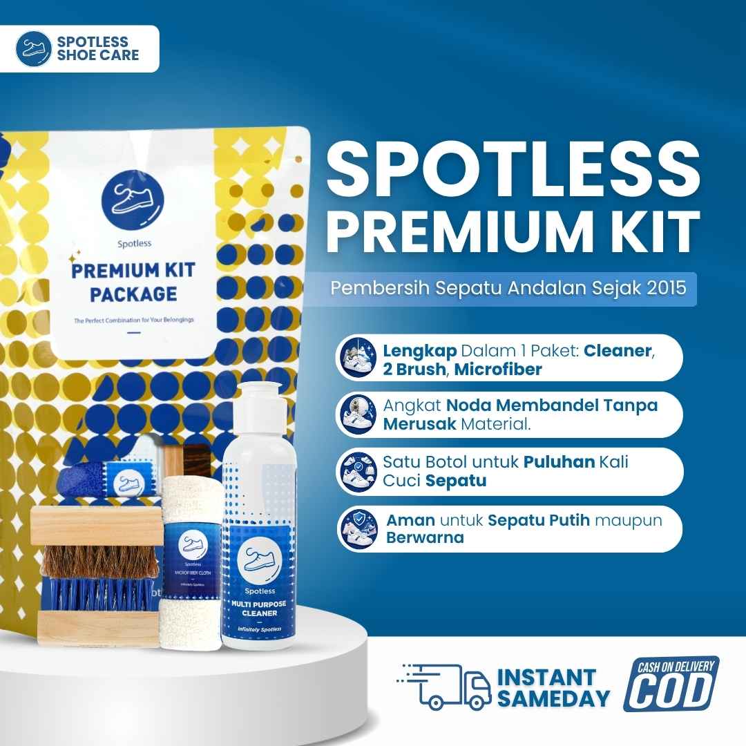 Spotless Shoe Cleaner Premium Kit Package - Paket Sabun Cuci Pembersih Sepatu Kotor