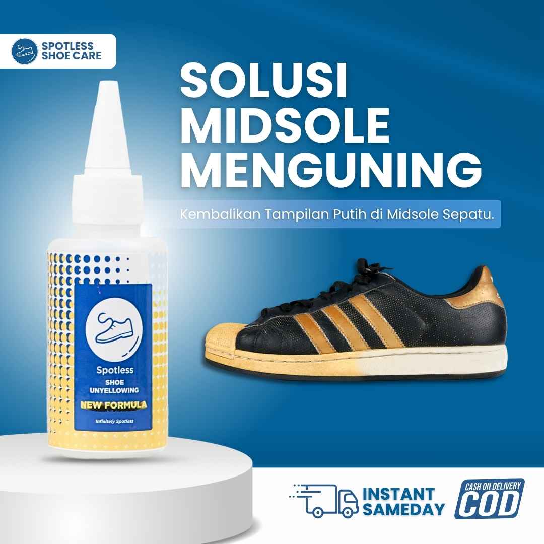 Spotless Shoe Unyellowing Penghilang Noda Kuning Pada Sepatu