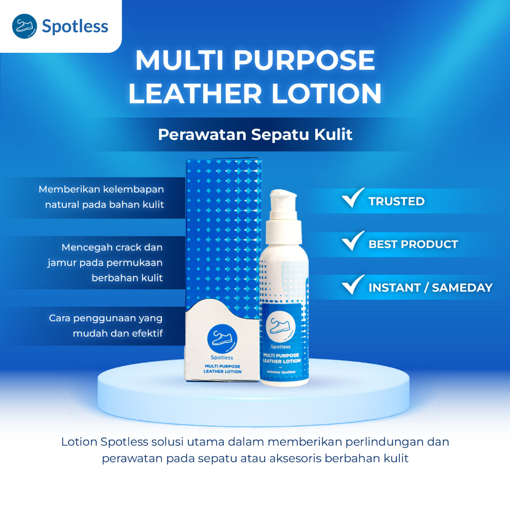 Spotless Leather Lotion Pelindung Sepatu Kulit Dari Jamur dan Crack