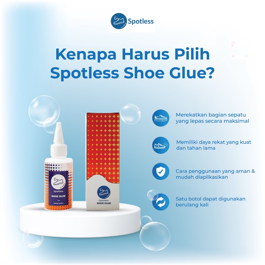 Spotless Shoe Glue Lem Sepatu Daya Rekat Kuat & Tahan Lama