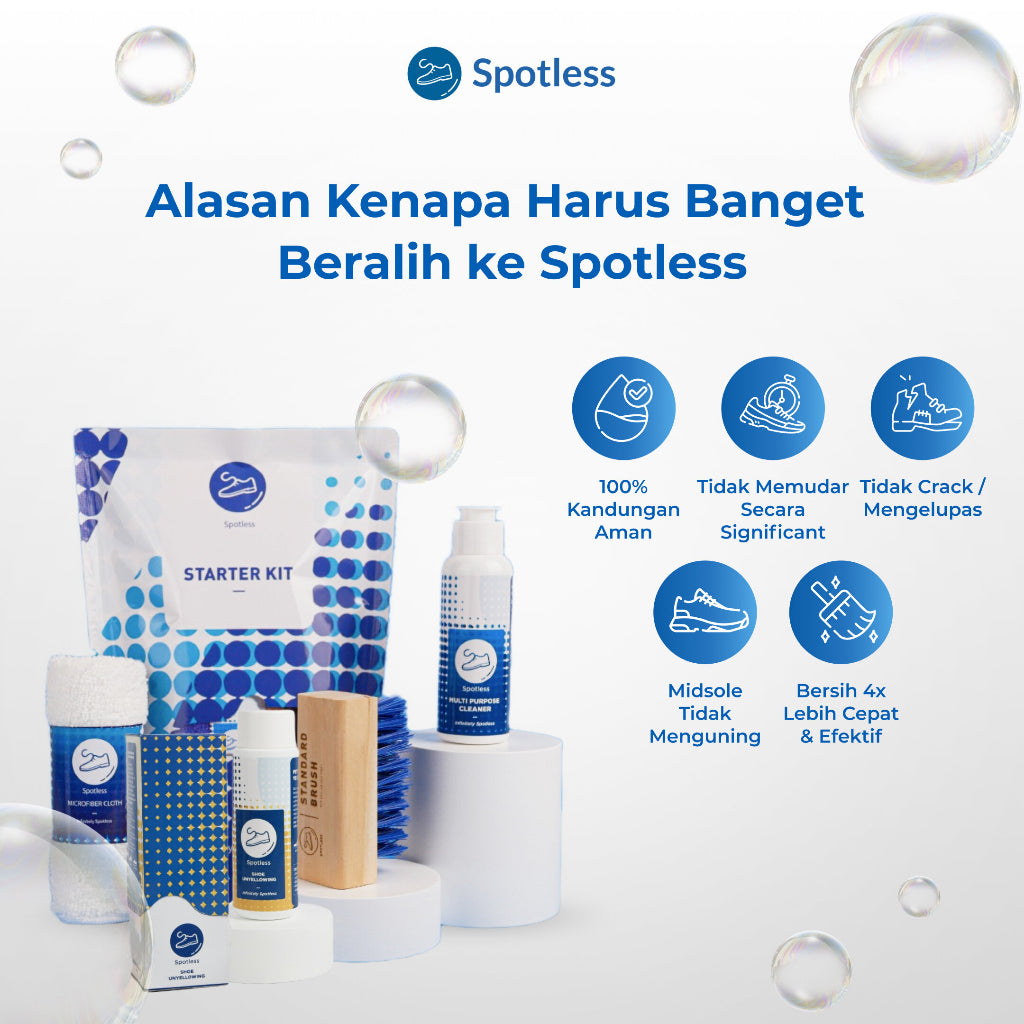 Spotless Starter Kit+Shoe Unyellowing – Pembersih & Pemutih Midsole