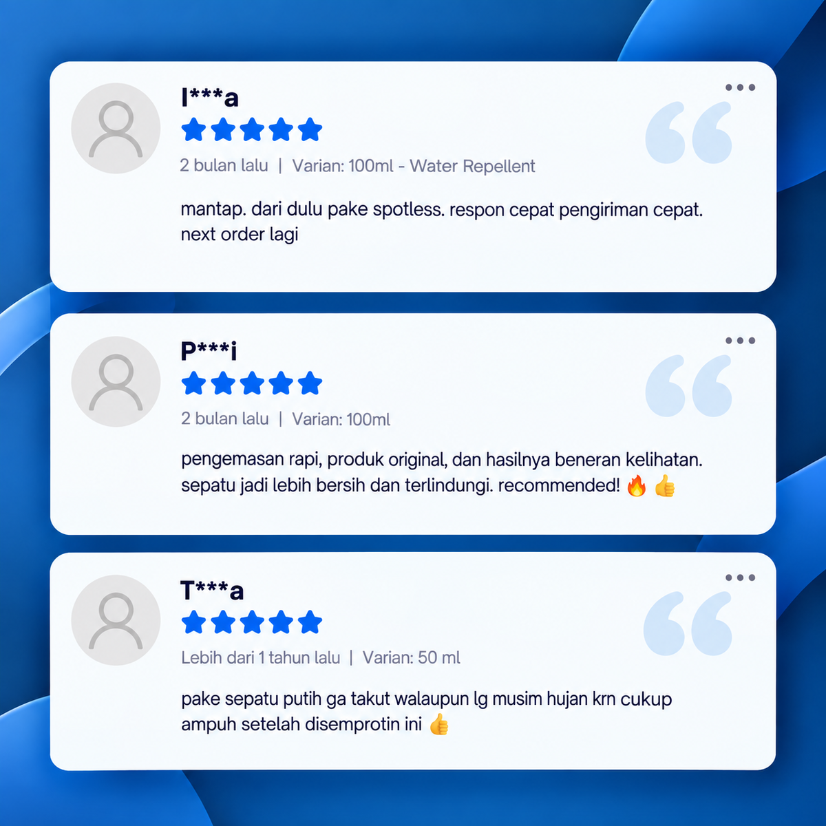 Customer testimonial