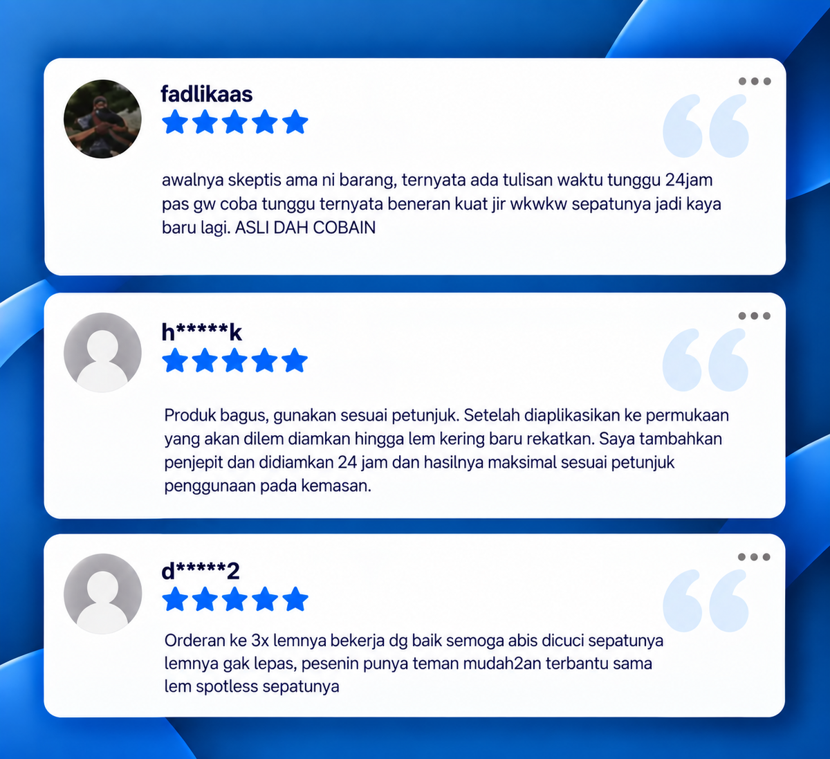 Customer testimonial