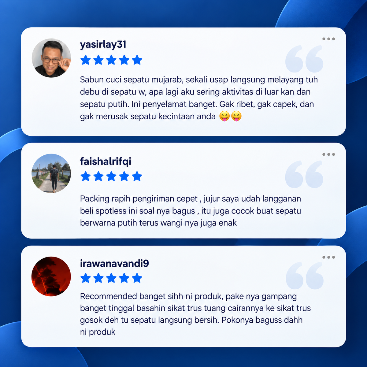 Customer testimonial