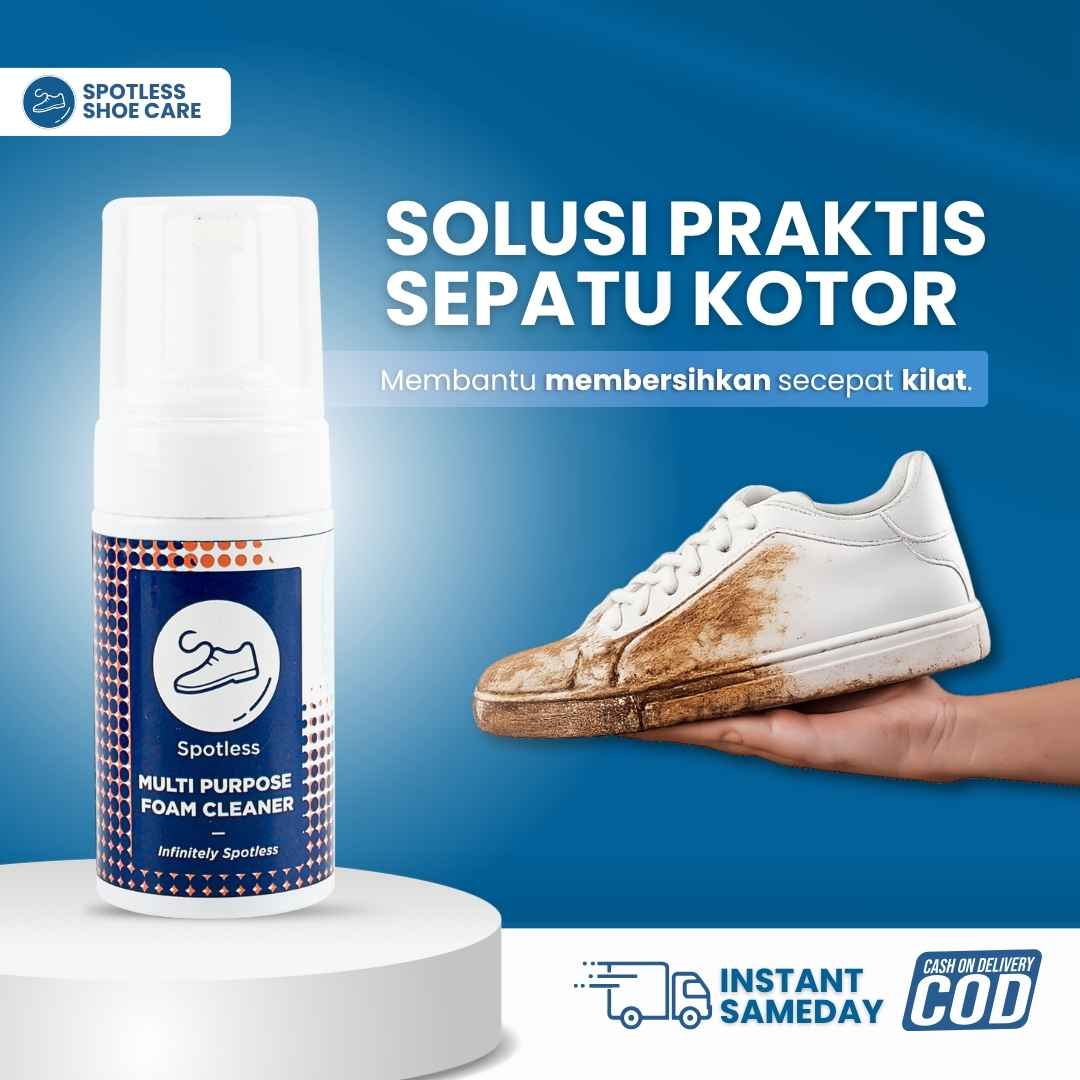 Spotless Multi Purpose Foam Cleaner Pembersih Kotoran & Noda Sepatu Tanpa Air