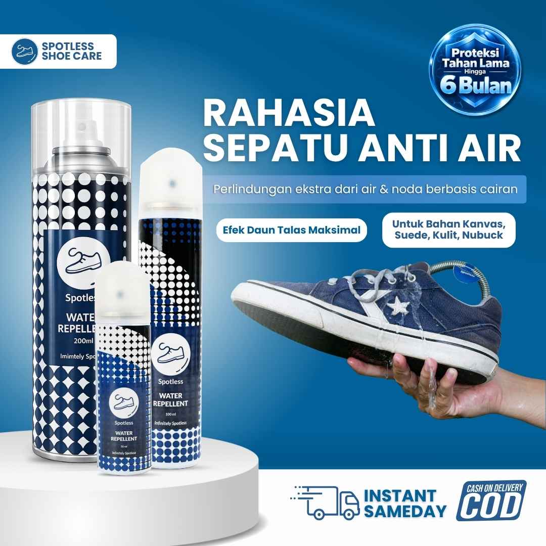 Spotless Shoe Water Repellent - Spray Sepatu Anti Air