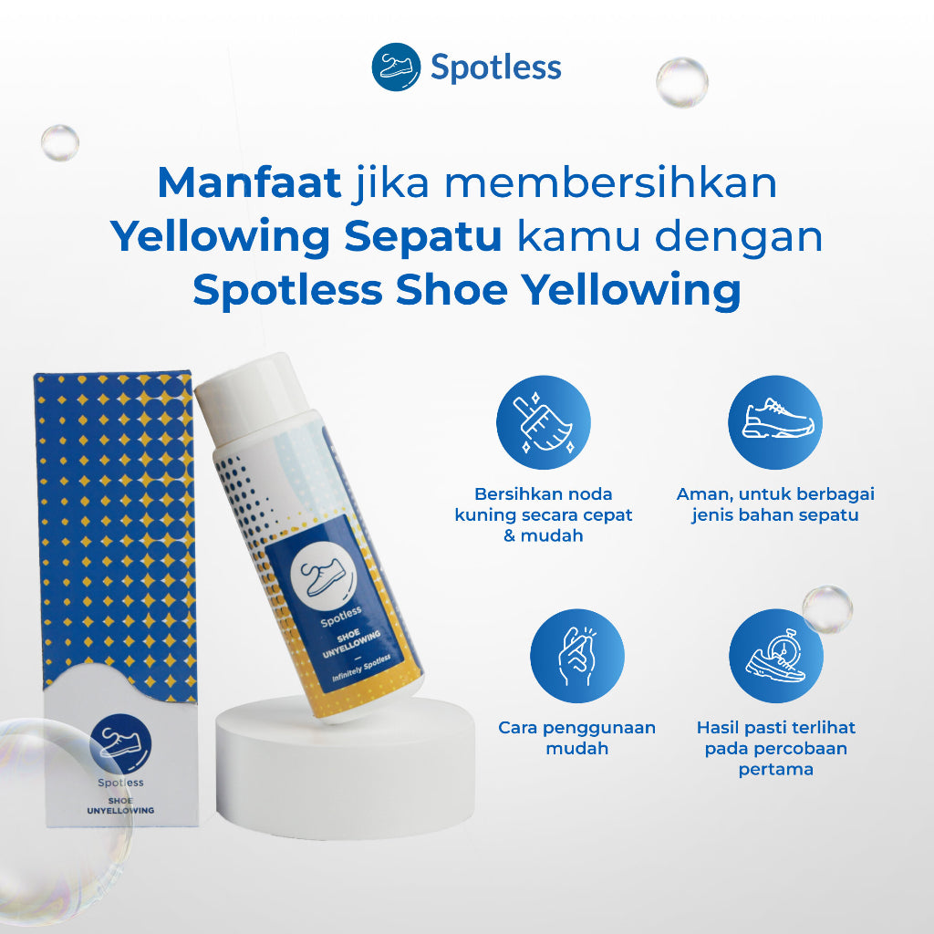 Spotless Shoe Unyellowing Penghilang Noda Kuning Pada Sepatu