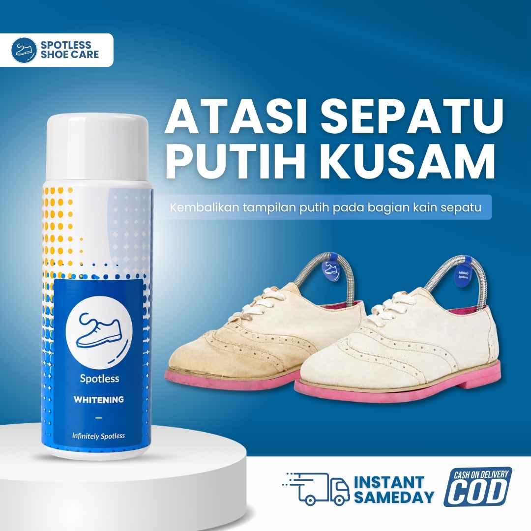 Spotless Whitening - Cairan Pemutih Penghilang Noda Kuning Sepatu dan Baju